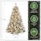7.5ft. Pre-Lit Snowy Bedford Pine Artificial Christmas Tree, Clear Lights